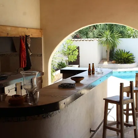 Villa Mediterranea Clim, Piscine, Cuisine D'ete